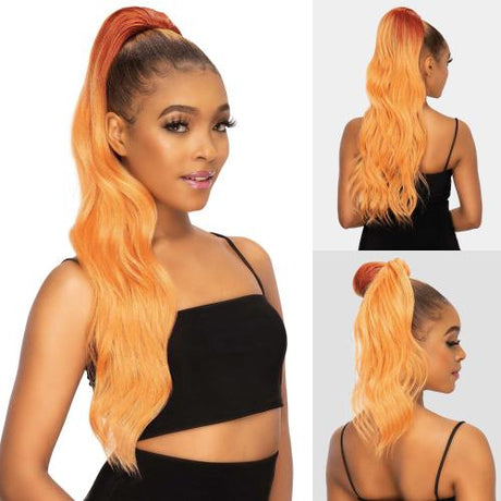 Janet Collection Human Hair Prime Unimix Ponytail Remy Illusion Pony Garnet Find Your New Look Today!