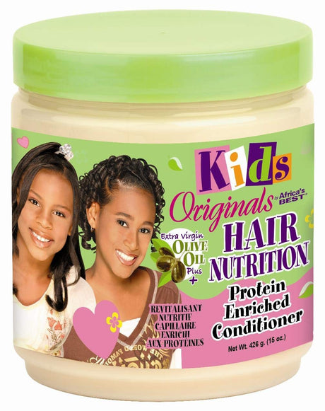 Originals by Africa's Best Kids Hair Nutrition Protein Enriched Conditioner, Natural Botanical Blend of Herbal Extracts, Vitamins and Proteins Moisturize Hair, 15oz Jar Find Your New Look Today!