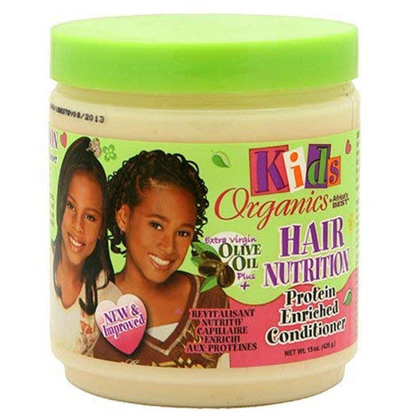 Originals by Africa's Best Kids Hair Nutrition Protein Enriched Conditioner, Natural Botanical Blend of Herbal Extracts, Vitamins and Proteins Moisturize Hair, 15oz Jar Find Your New Look Today!