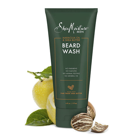 SheaMoisture Beard Wash for a Full Beard Maracuja Oil & Shea Butter to Deep Clean and Refresh Beards 6 oz Find Your New Look Today!