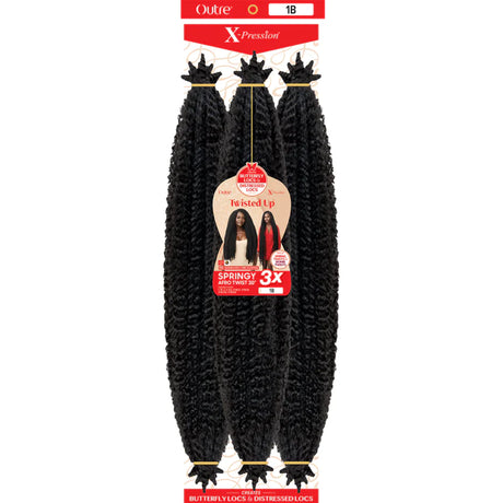 OUTRE: X-PRESSION TWISTED UP 3X SPRINGY AFRO TWIST 30"CROCHET BRAIDS no reviews